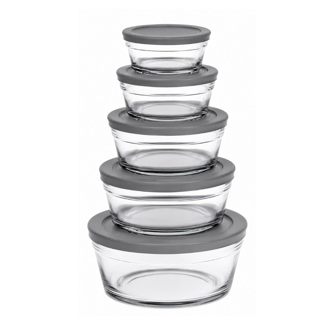 Glass Food Container Set - 5 Pc