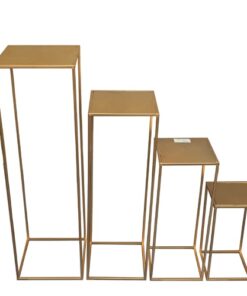 Plinth Sets - Gold Metal 4pc