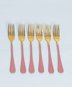 Cutlery Sets - Flat Handle - Pink