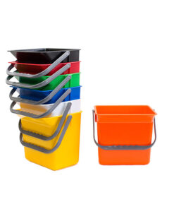 HEAVY DUTY PLASTIC BUCKET 6LT – Black, Blue, Green, Red, White, Yellow and Orange