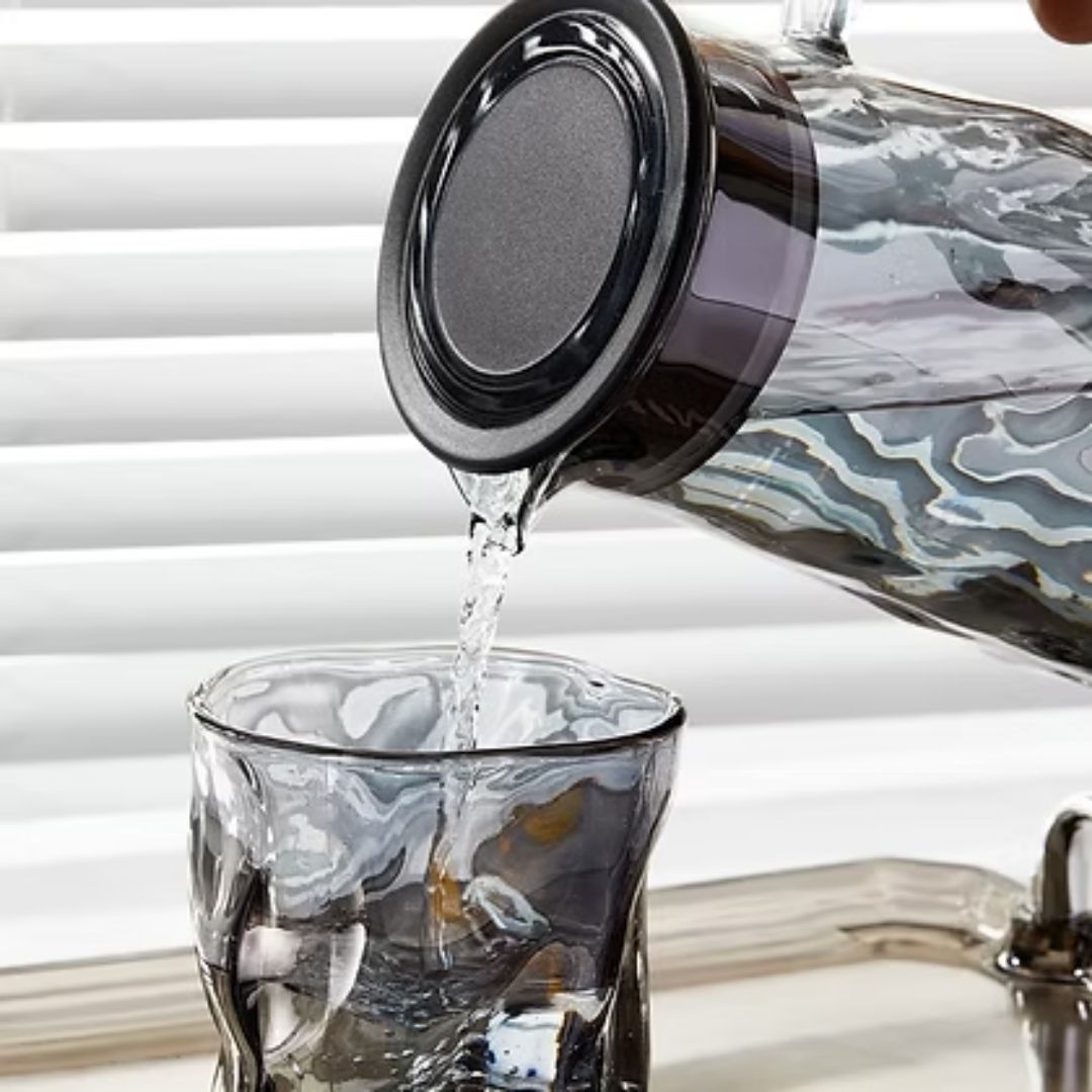 Drinking Glass & Jug Set - 7Pc - Image 5