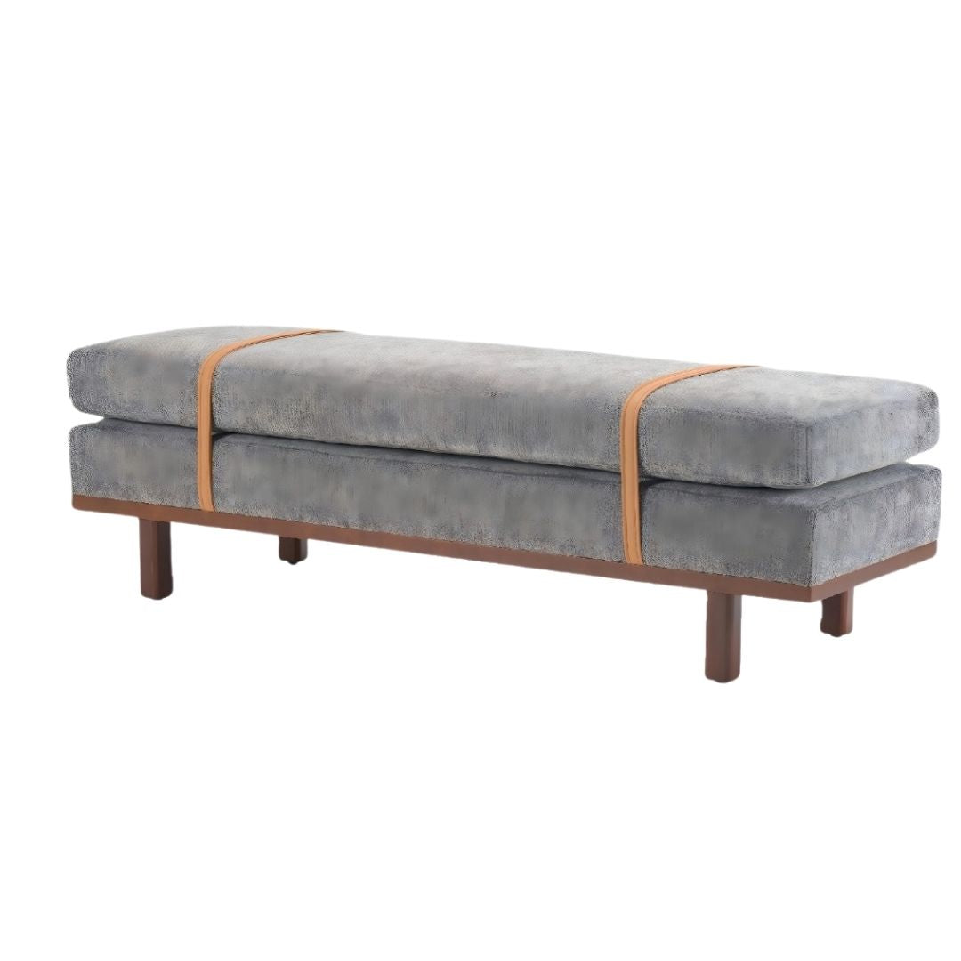 Xavier - Upholstered Strap Bench - Image 2