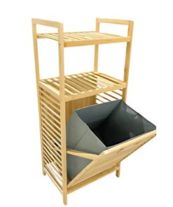 Bamboo Laundry Basket & Storage Rack