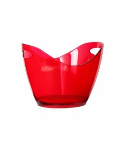 Ice Buckets - Clear Red
