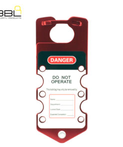 LOCKOUT HASP BBL ALU WITH LABEL RED