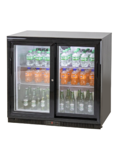 Back Bar Bottle Cooler – 2 Door, Sliding