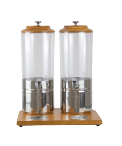 Juice Dispenser -B/wood (2 x 7LT)