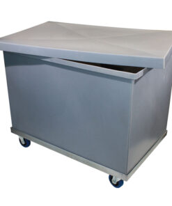 Plastic Bin Trolley 980mm x 665mm x 580mm H  or Bin Trolley + Lid (No Base)925mm x 600mm x 800mm H