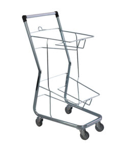 2 Tier Hand Basket Trolley