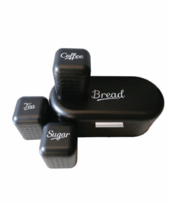 Bread Bin & Canister Set - Diamond design