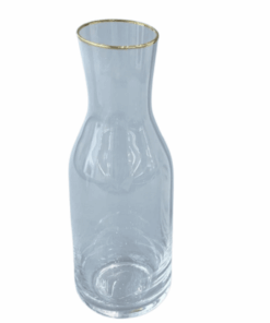 Glass Jug - Elegant Gold Rim 1L