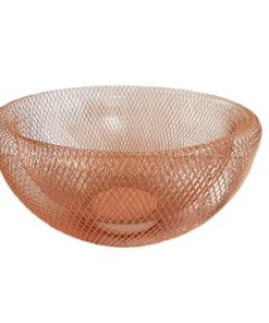 Mesh Fruit Baskets - Rose Gold