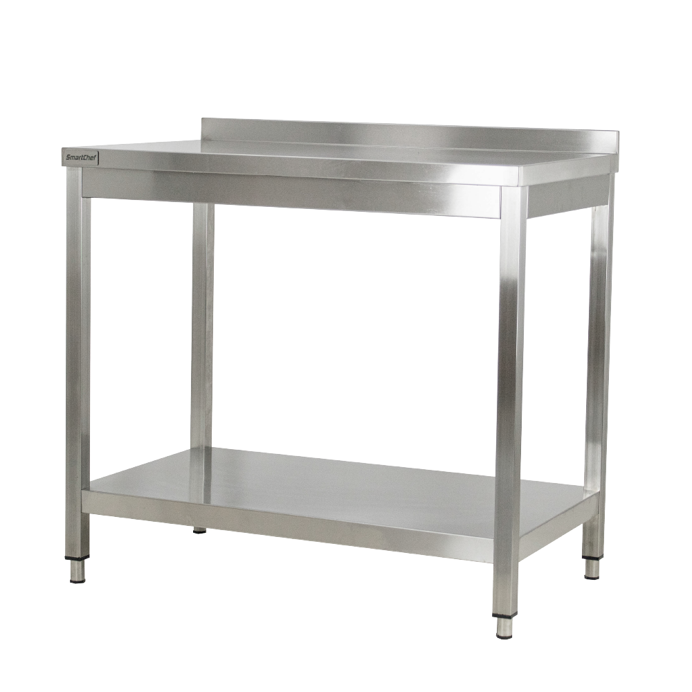 Table with U/Shelf & splash back -1200×600 - Image 2
