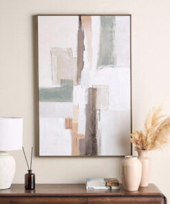 Calm Earth Tones Abstract Painting – 83 x 123cm