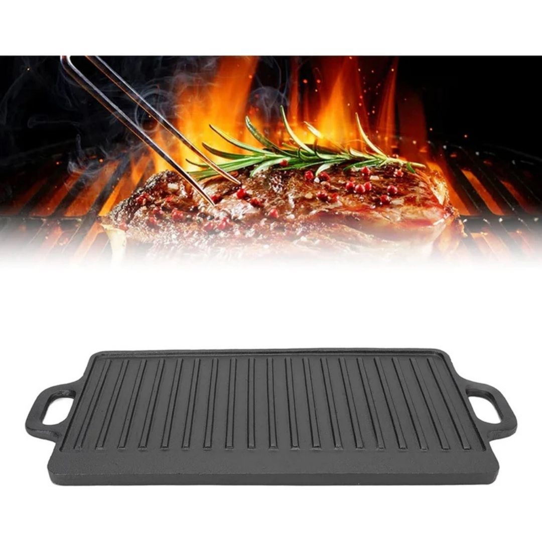 Cast Iron Griddle Pan - Reversible - Image 5