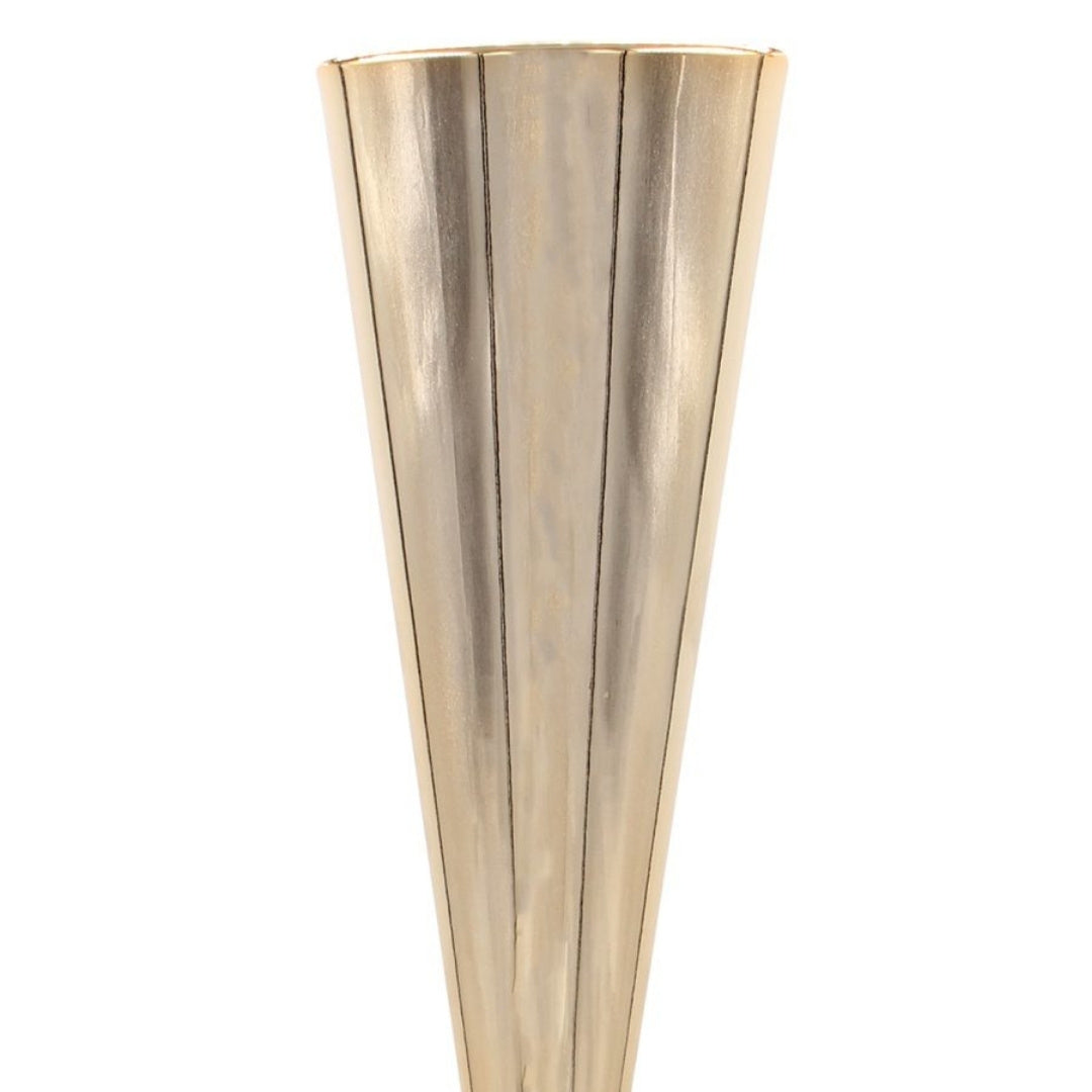 Centerpiece Stand - Gold Metal with Crystal Flower - Image 2