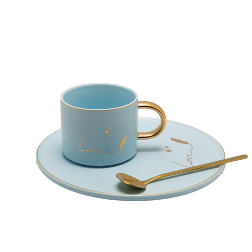 Crockery - Xquisite Love Cup & Round Saucer Set - Image 2