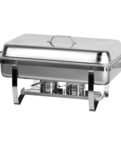 Chafing Dish - Rectangle Lid Top Silver