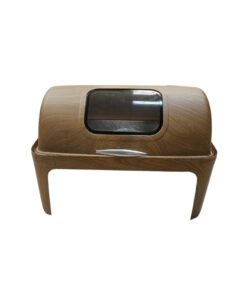 Chafing Dish - Roll Top With Window Wood Look