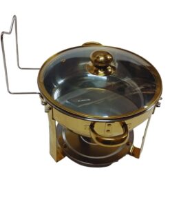 Chafing Dish - 3L Glass Lid - Gold