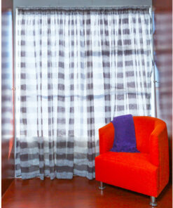 Ready Made Lace Sheer - Printed Voile 5m - Stripe