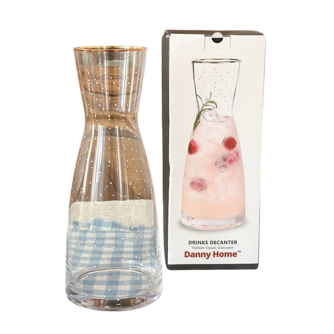 Speckled Glass – 1L Clear Juice & Water Jug - Image 2