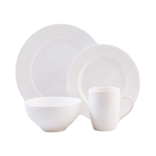 Dinner Sets - 16pc - Porcelain Embossed - Image 2