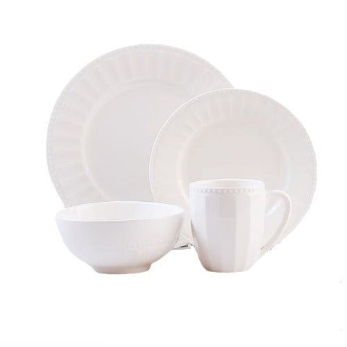 Dinner Sets - 16pc - Porcelain Embossed - Image 3