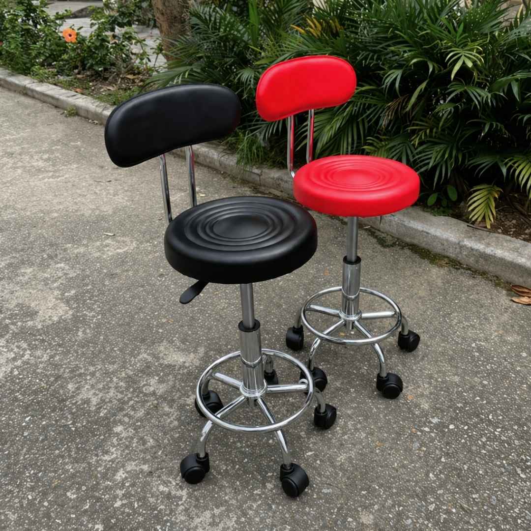 Rolling Barstool - Diyya with Backrest - Image 4