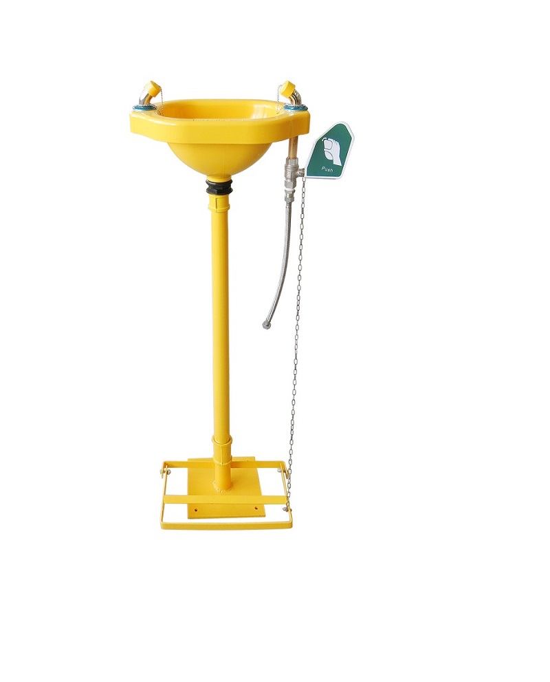 Pedastal Eye Wash – Terysafe Yellow – 12l/m