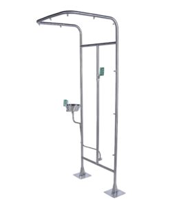 EMERGENCY SHOWER – DOUBLE COLUMN HAND OPERATED