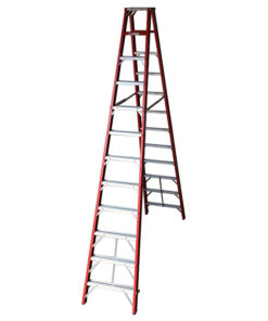 Industrial Duty A-Frame Double Sided Fibreglass Stepladder – from 1.2m to 3.6m