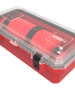 FIRE EXTINGUISHER BOX (INDOOR USE) Red base & Clear lid