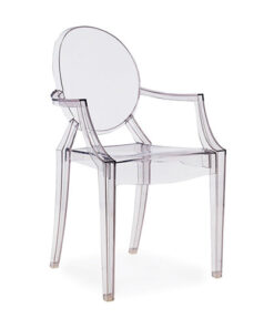 Louis Arm Chair - Clear Ghost