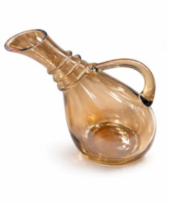 Glass Jug Slant 27cm Rope