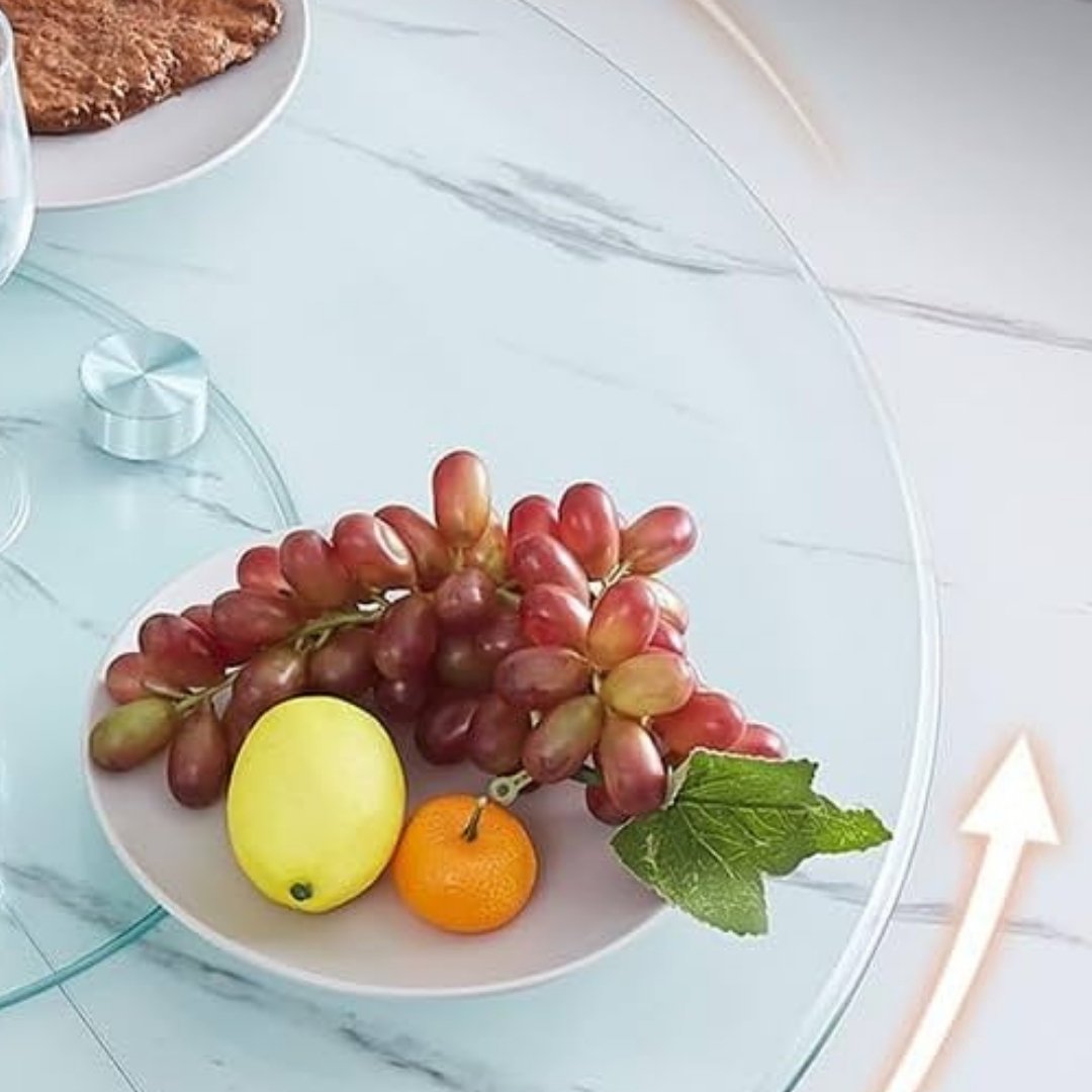 Lazy Susan Turntable - 32cm Tempered Glass - Image 5
