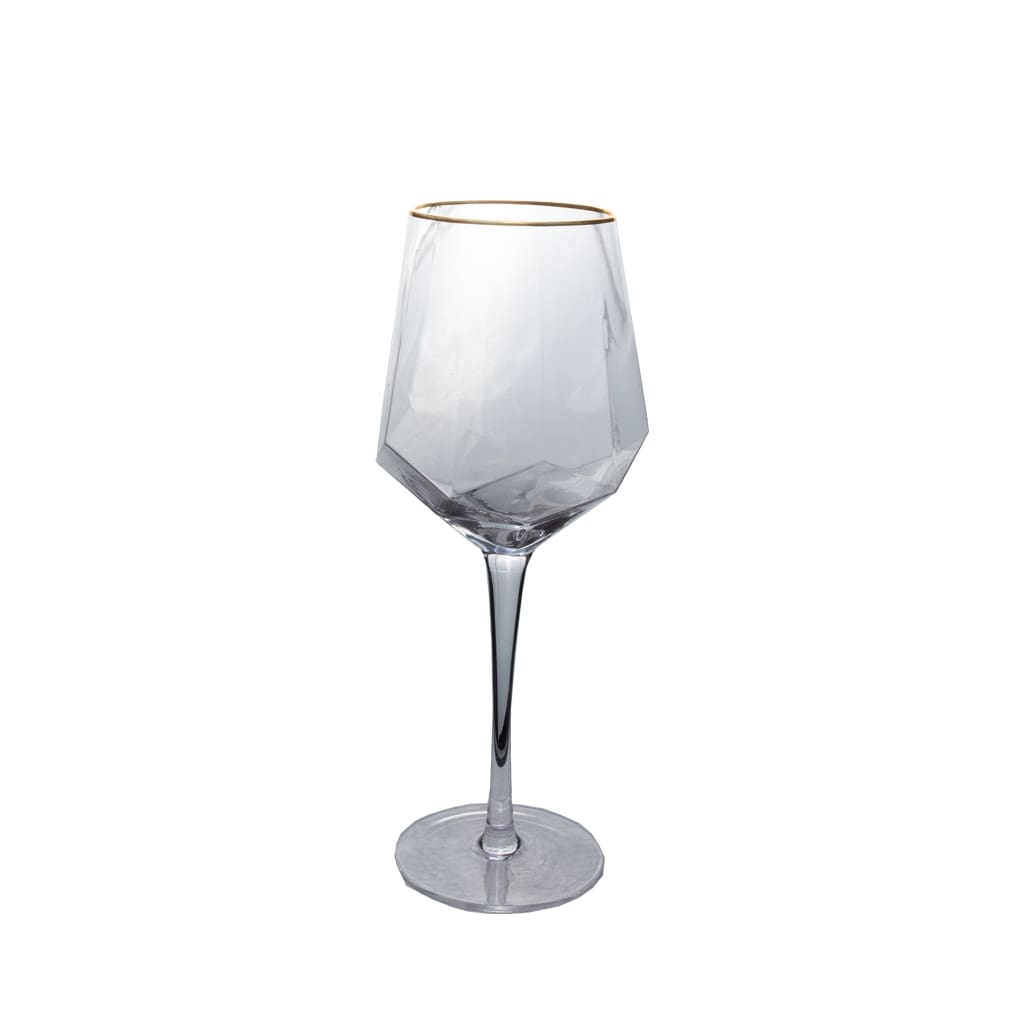 Stemware - Diamond Cut Gold Rim
