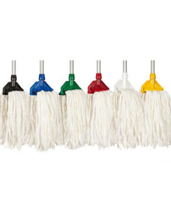 PROMOP HYGIENE (SPUNLACE) FAN MOP HEAD – BLACK, BLUE, GREEN, RED, WHITE, YELLOW AND ORANGE