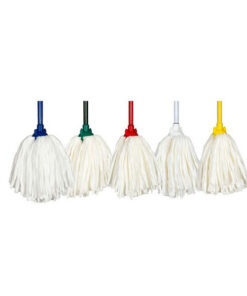PROMOP HYGIENE (SPUNLACE) ROUND MOP HEAD THREAD – BLUE, GREEN, RED, WHITE AND YELLOW