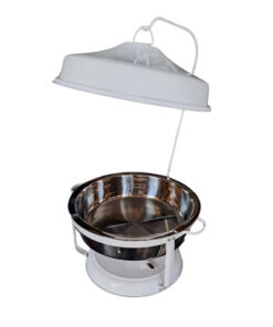 Chafing Dish - 9L Round Hanging Lid White