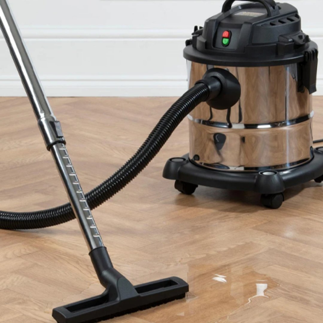 Hoover 1200 Wet & Dry Drum Vacuum - 20L Stainless Steel - Image 2