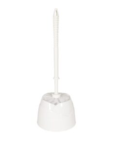 TOILET BRUSH SET – ROUND WHITE