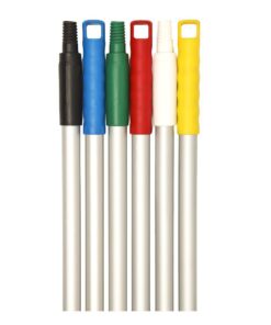 ARROW HANDLE – HD HYGIENE PLASTIC MOULDED – THREAD 25MM X 1.3M – BLACK, BLUE, GREEN, RED, WHITE, YELLOW AND ORANGE