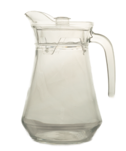 Jug - 1.3L Glass With Plastic Lid