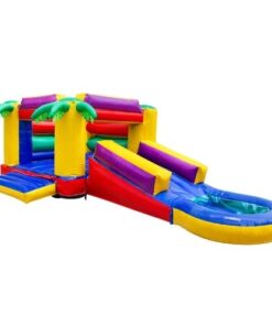 Jumping Castle - Palm with Slide + Pond