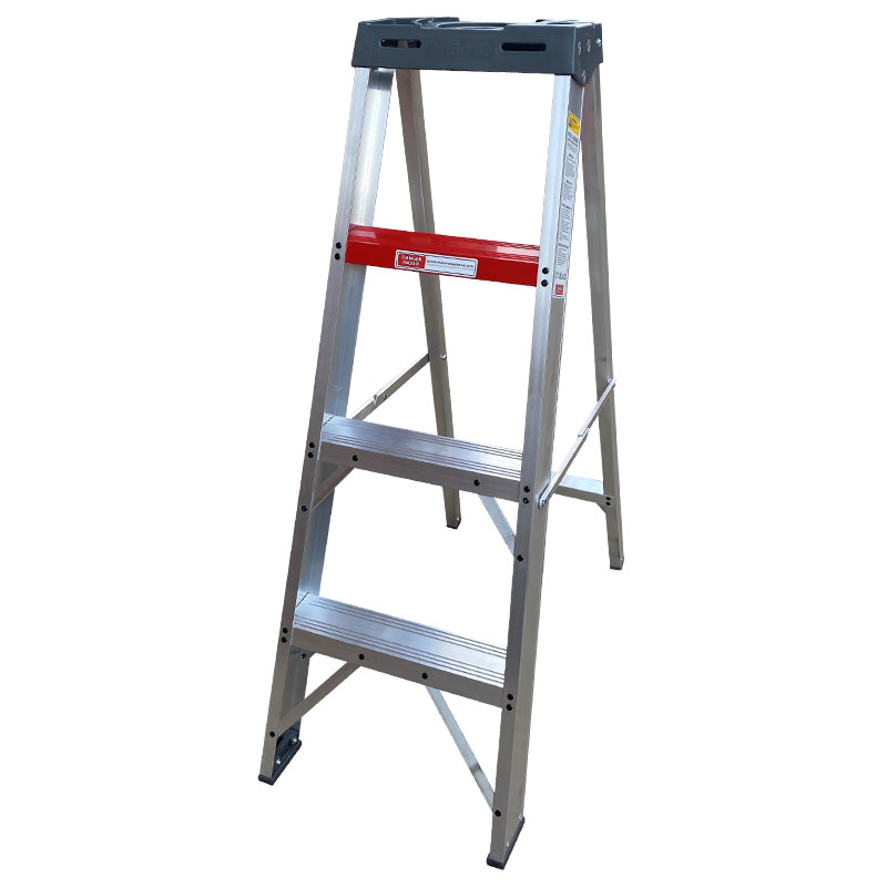 Industrial Heavy Duty A-Frame Aluminium Stepladder – from 0.9m to 4.8m - Image 2