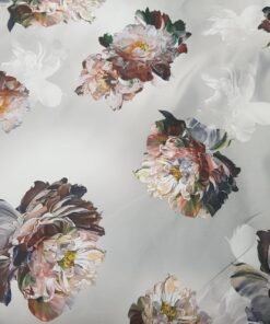 Printed Duchess Satin - Light Grey