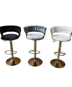 Barstool - Lizzy Velvet Gold Frame