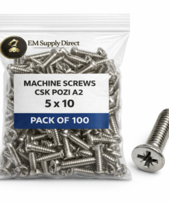 Machine Screws Csk Pozi A2 3 x 6 – 6 x 25 (Packs of 100)