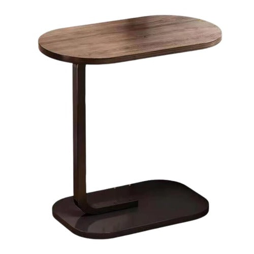 Modern C-Shaped Sofa Side Table – Slide Under Couch Snack & Laptop Table - Image 3
